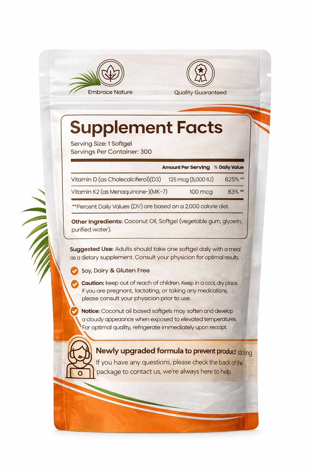 Cocovera Energy Enhancement Vitamin D3 & K2